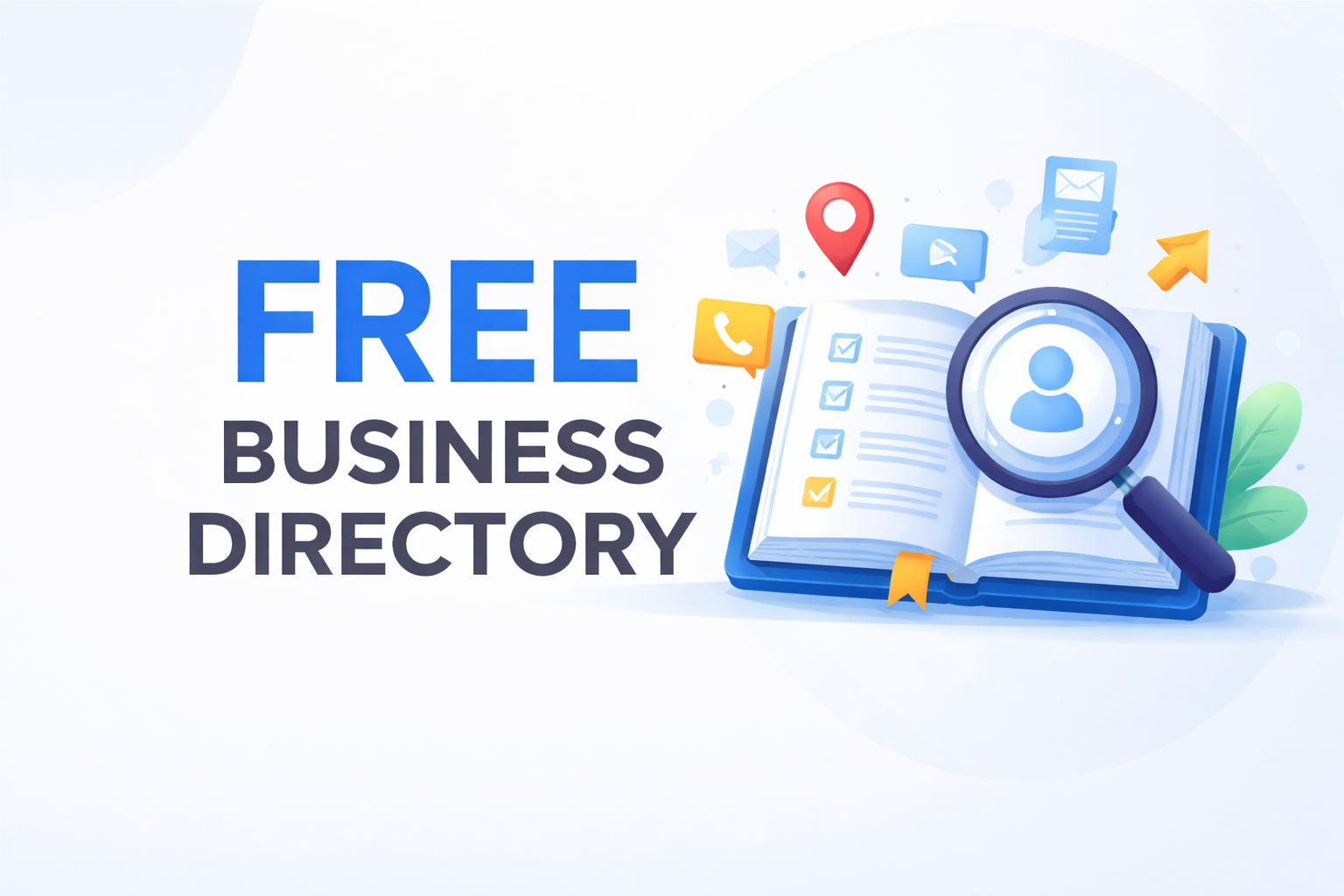 Free business directory promotional graphic