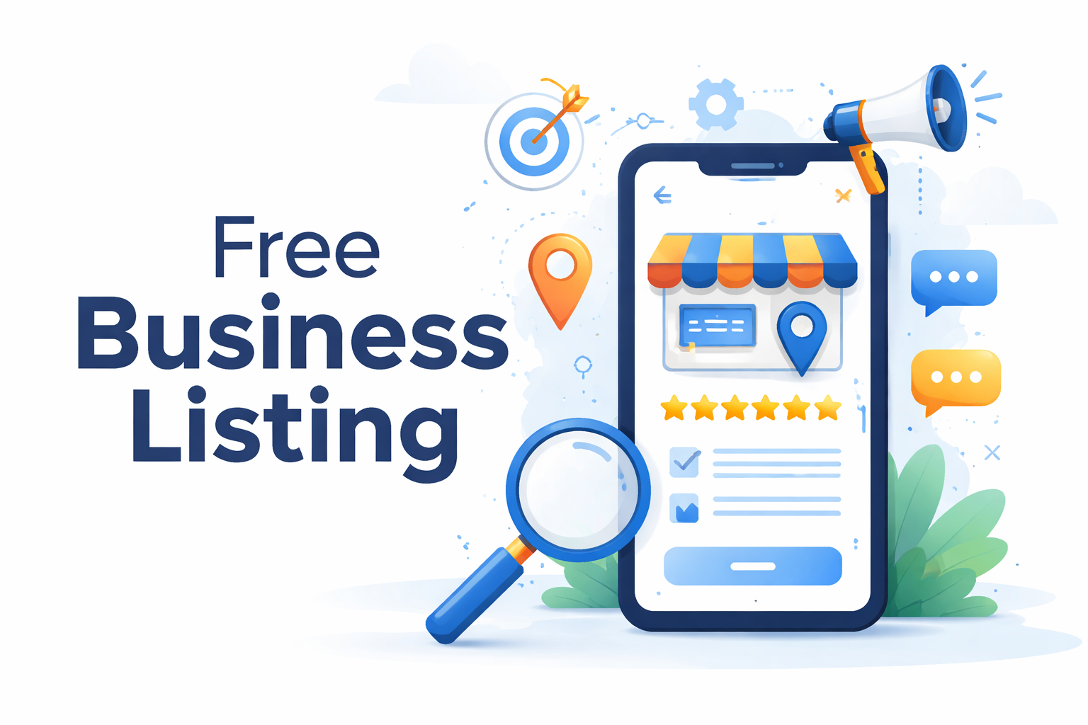 Free business listing promotion graphic